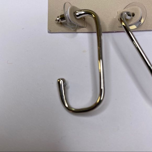 14th & union silver rectangle dangle earrings NEW - Picture 3 of 3